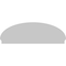 Ekena Millwork Elliptical 3 Spoke Architectural Grade PVC Combination Pediment, 76"W x 25-7/8"H x 2-3/4"P PEDPC076X260ELL03 - alternate 2